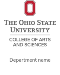 Department name logo